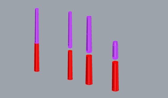 3D model of the candle shell